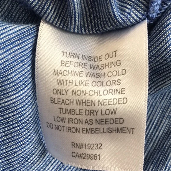 Alfred Dunner blue 3/4 sleeve blouse size PM - Picture 8 of 14